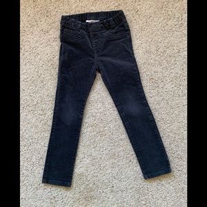 Girls H&M dark gray corduroy pants size 4-5Y